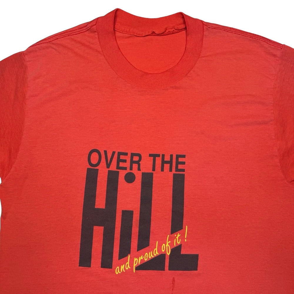 Vintage 90s Over the Hill old age funny‎ shirt
